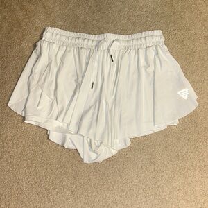 White flowy shorts